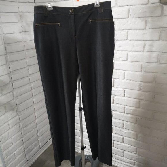 Penningtons Slightly Curvy Fit Ladies Black Size 14 Dress Pants - Picture 1 of 15